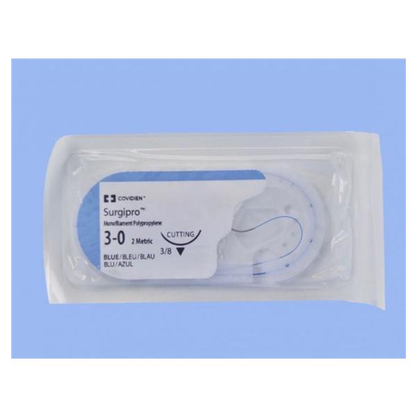 Suture 3-0 Polypropylene C-17 Surgipro Blue 30